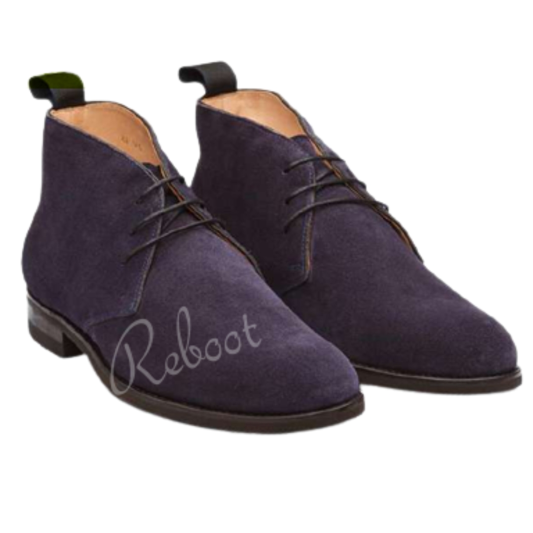 Leather Suede Chukka Boots Shoes